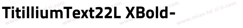 TitilliumText22L XBold字体转换